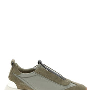 Brunello Cucinelli Bicolor Polyester Athletic Sneakers