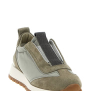 Brunello Cucinelli Bicolor Polyester Athletic Sneakers
