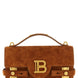 Balmain Brown Calfskin Handbag