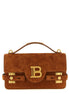 Balmain Brown Calfskin Handbag