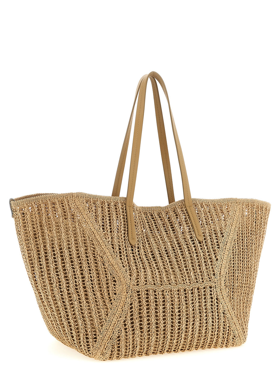 Brunello Cucinelli Beige Polyamide Shoulder Bag