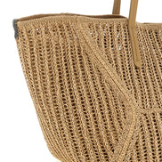 Brunello Cucinelli BC Duo Beige Raffia Shoulder Bag