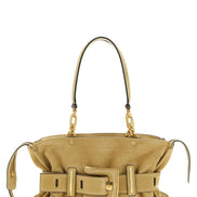 Balmain Beige Calfskin Shoulder Bag