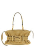 Balmain Beige Calfskin Shoulder Bag