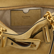 Balmain Beige Calfskin Shoulder Bag