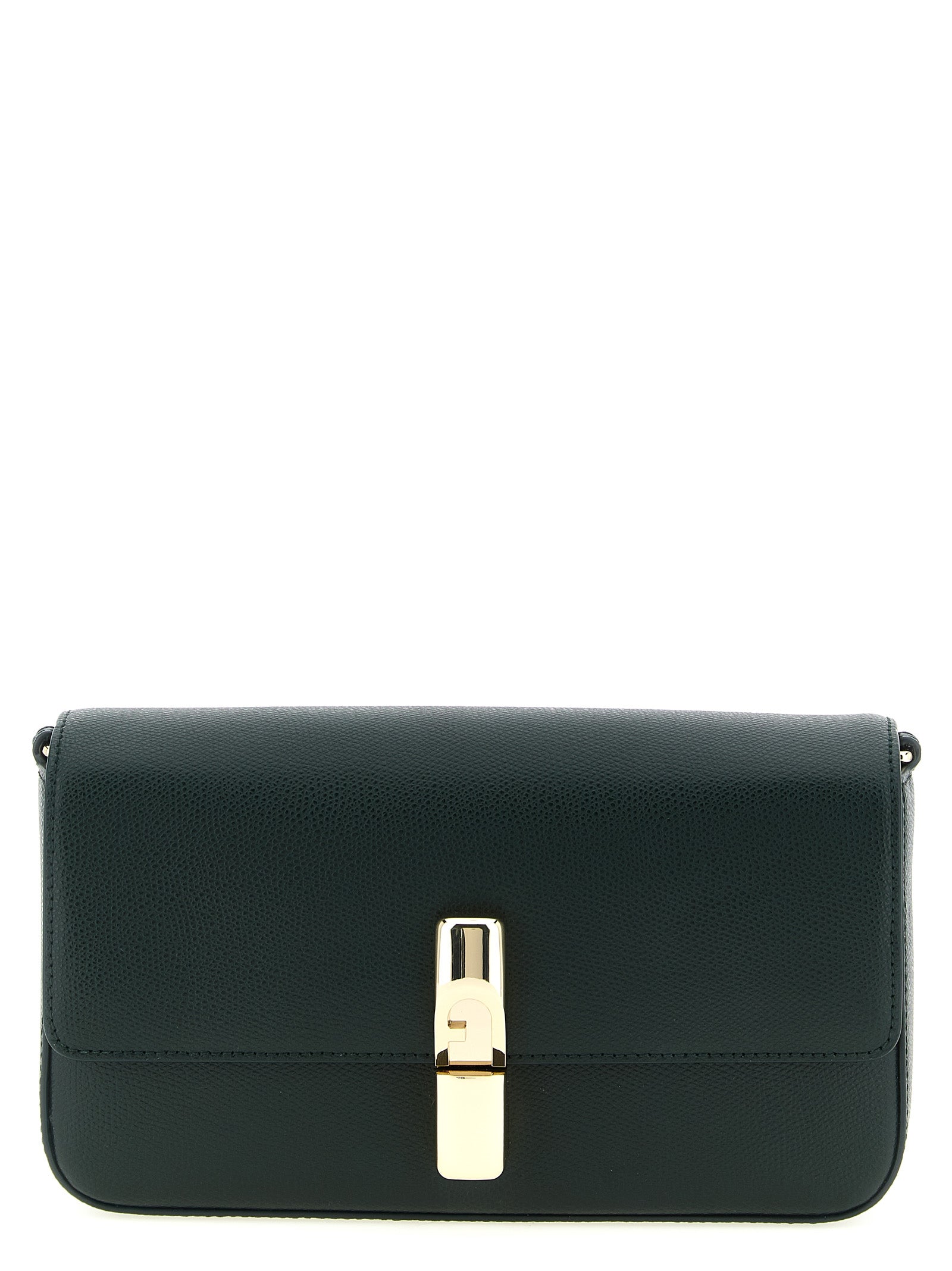 Τσάντα crossbody Furla δίχρωμη από δέρμα μοσχαριού