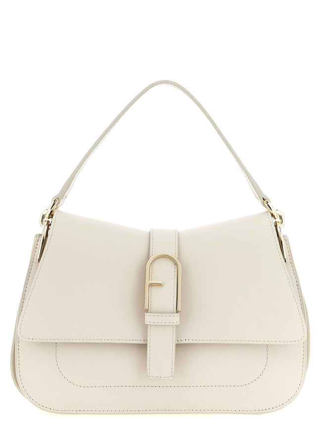 Furla Beige Calfskin Shoulder Bag