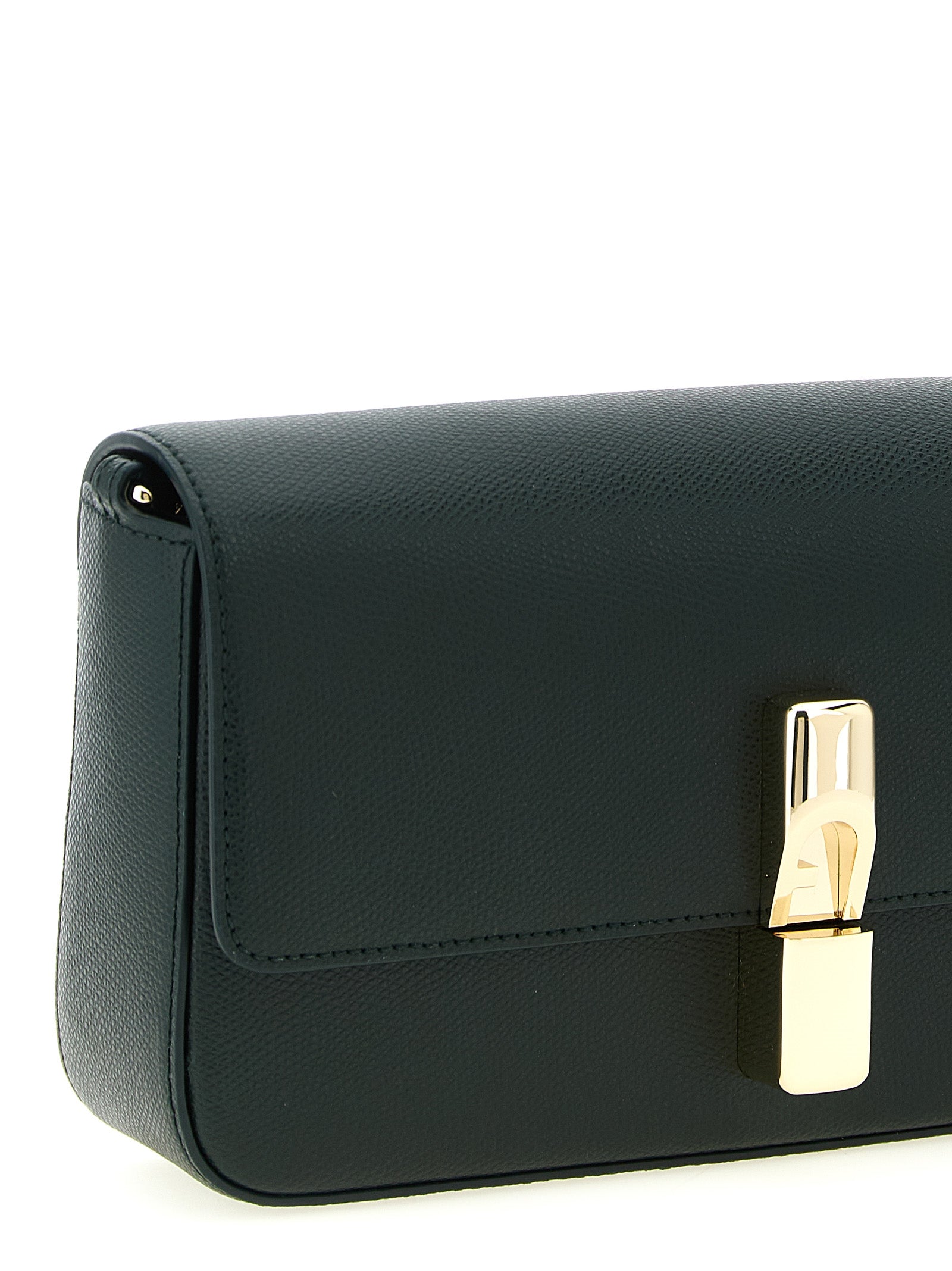 Τσάντα crossbody Furla δίχρωμη από δέρμα μοσχαριού