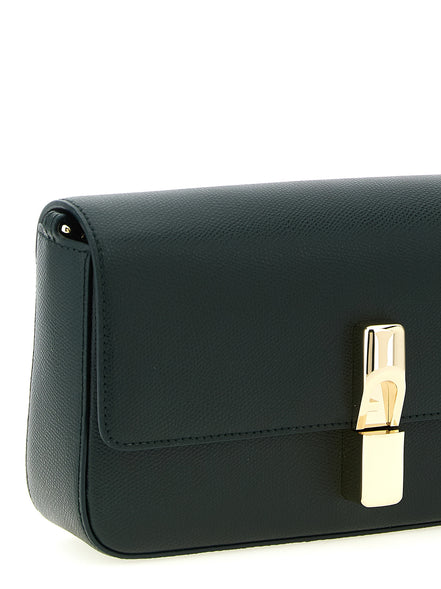 Τσάντα crossbody Furla δίχρωμη από δέρμα μοσχαριού
