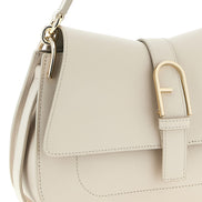 Furla Beige Calfskin Shoulder Bag