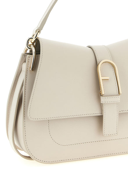 Furla Beige Calfskin Shoulder Bag