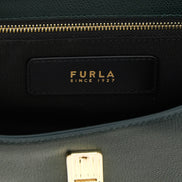 Τσάντα crossbody Furla δίχρωμη από δέρμα μοσχαριού