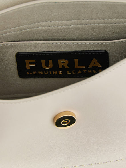 Furla Beige Calfskin Shoulder Bag