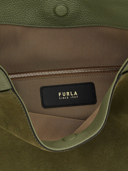 Furla Bicolor Calfskin Shoulder Bag