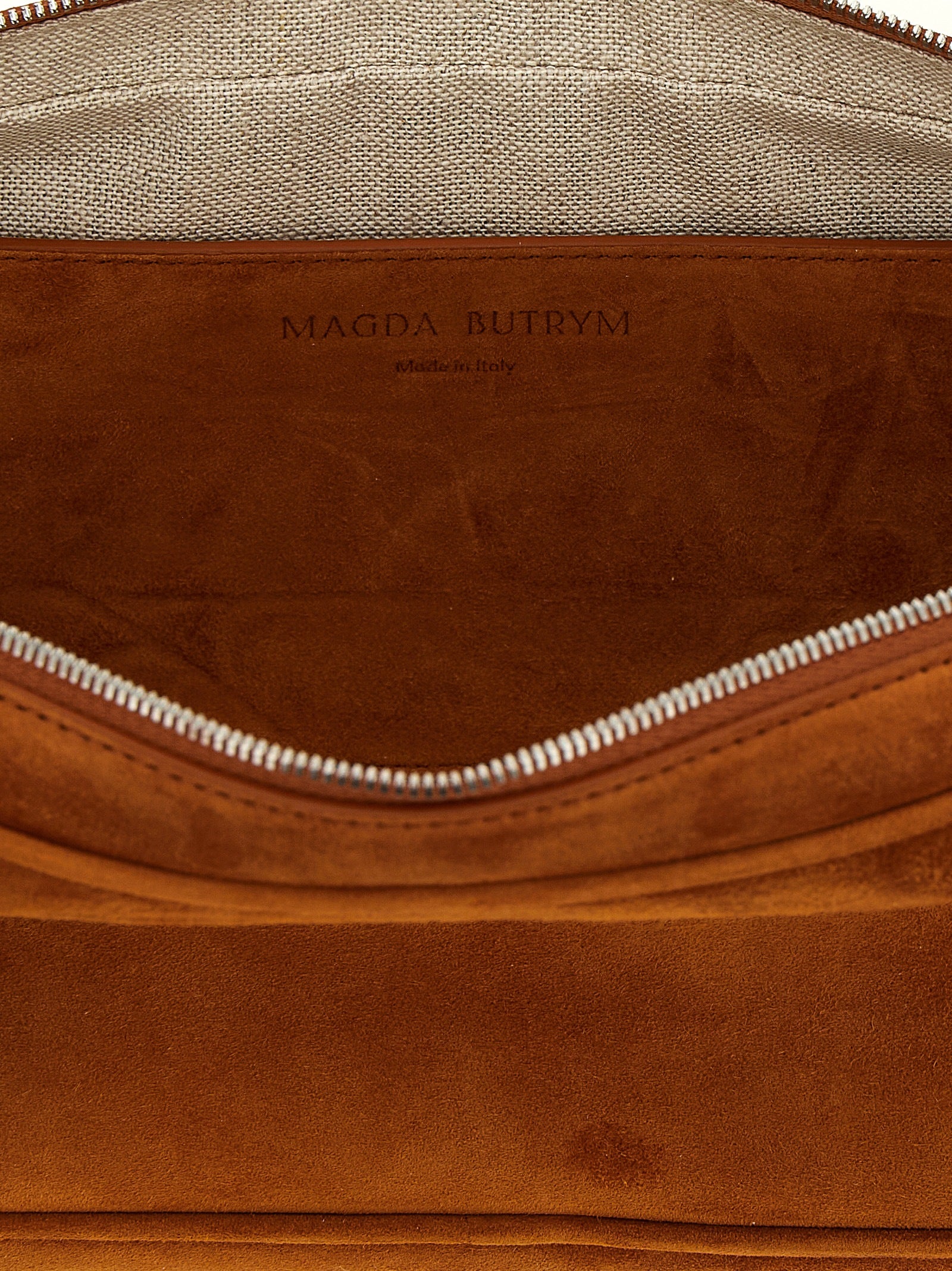 Magda Butrym Brown Calfskin Shoulder Bag