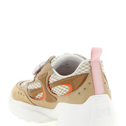 Roger Vivier Beige Calfskin Athletic Sneakers