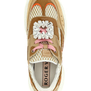 Roger Vivier Beige Calfskin Athletic Sneakers
