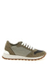 Brunello Cucinelli Bicolor Polyester Athletic Sneakers