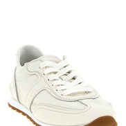 Brunello Cucinelli White Goatskin Athletic Sneakers