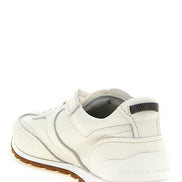 Brunello Cucinelli White Goatskin Athletic Sneakers
