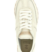 Brunello Cucinelli White Goatskin Athletic Sneakers
