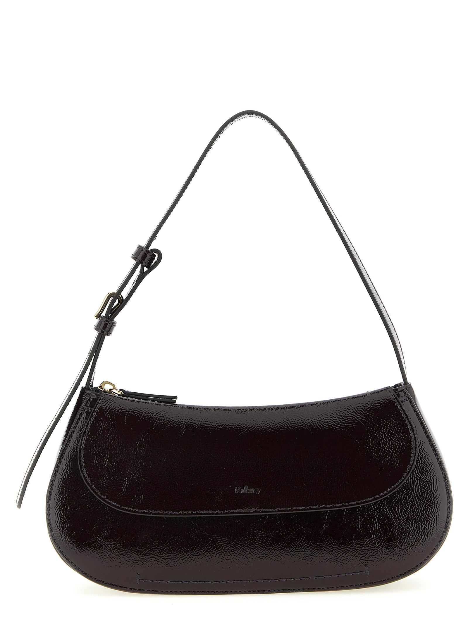 Mulberry Purple Calfskin Shoulder Bag