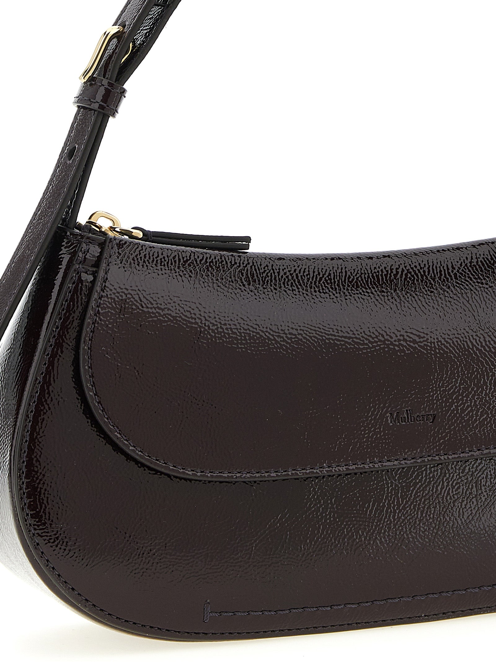 Mulberry Purple Calfskin Shoulder Bag