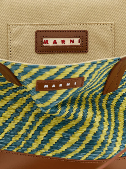 Marni Bicolor Polyamide Tote Bag