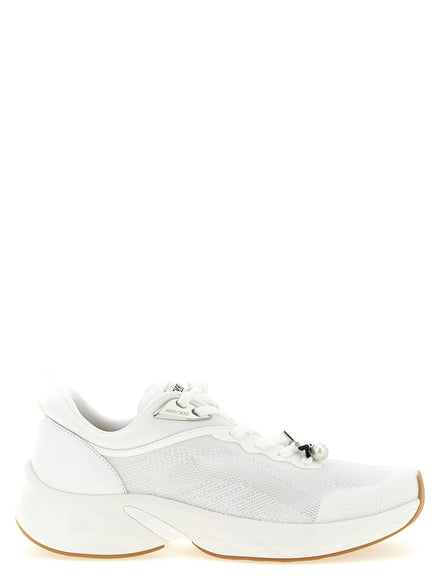 Jimmy Choo White Tencel Athletic Sneakers