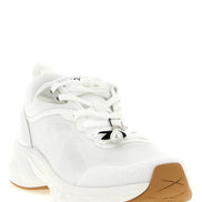 Jimmy Choo White Tencel Athletic Sneakers