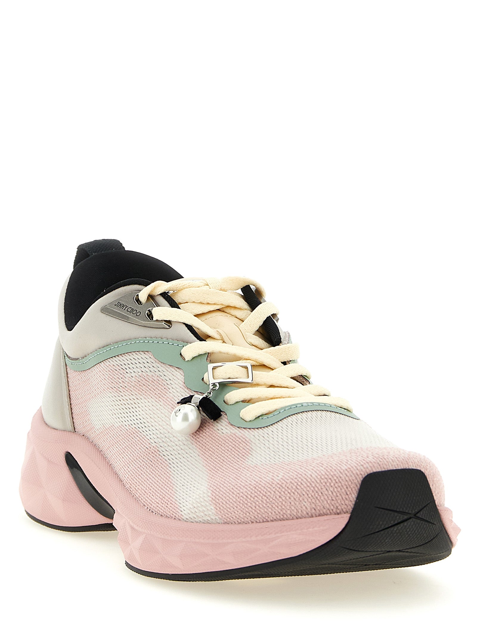 Jimmy Choo Multicolor Tencel Athletic Sneakers