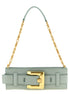 Balmain Bicolor Calfskin Clutch Bag