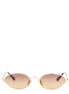 Chloé Multicolor Metal Sunglasses