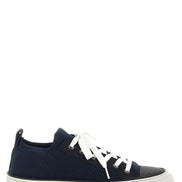 Brunello Cucinelli Blue Cotton Low Top Sneakers