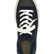 Brunello Cucinelli Blue Cotton Low Top Sneakers