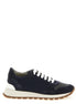 Brunello Cucinelli Blue Polyester Athletic Sneakers