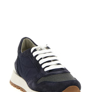 Brunello Cucinelli Blue Polyester Athletic Sneakers