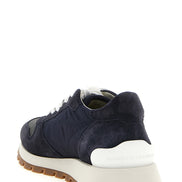 Brunello Cucinelli Blue Polyester Athletic Sneakers
