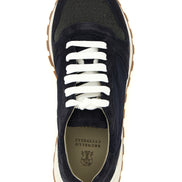 Brunello Cucinelli Blue Polyester Athletic Sneakers