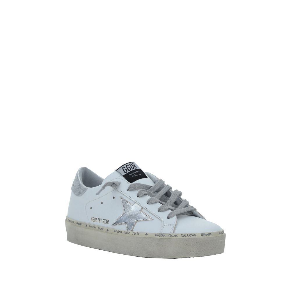 Golden Goose White Calf Leather Bos Taurus Low Top Sneakers