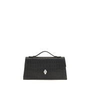 Alexander McQueen Black Calf Leather Bos Taurus Handbag