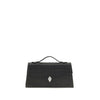 Alexander McQueen Black Calf Leather Bos Taurus Handbag