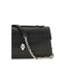 Alexander McQueen Black Calf Leather Bos Taurus Handbag