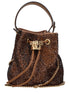 Versace Brown Satin Handbag