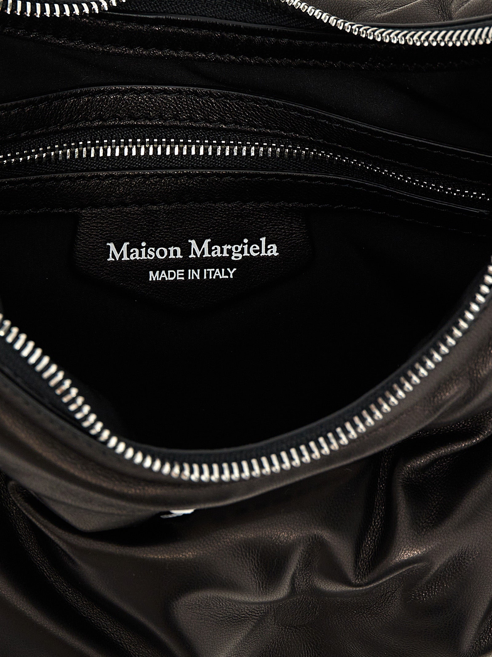 Maison Margiela Black Lamb Leather Shoulder Bag