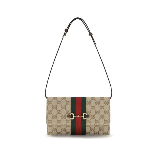 Καφέ πορτοφόλι Gucci από πολυεστέρα