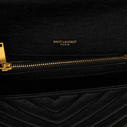 Saint Laurent Black Calfskin Crossbody Bag