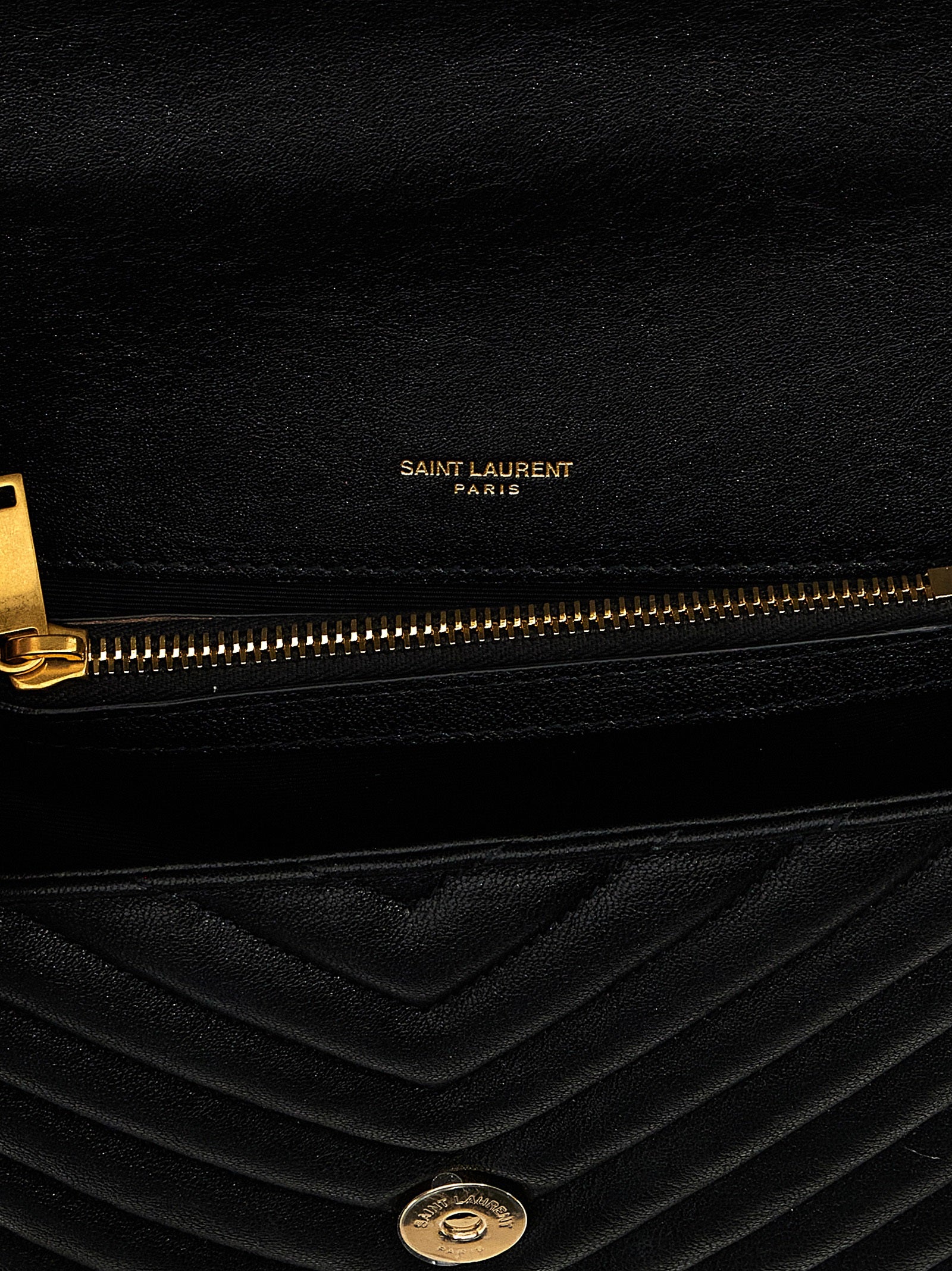 Saint Laurent Black Calfskin Crossbody Bag