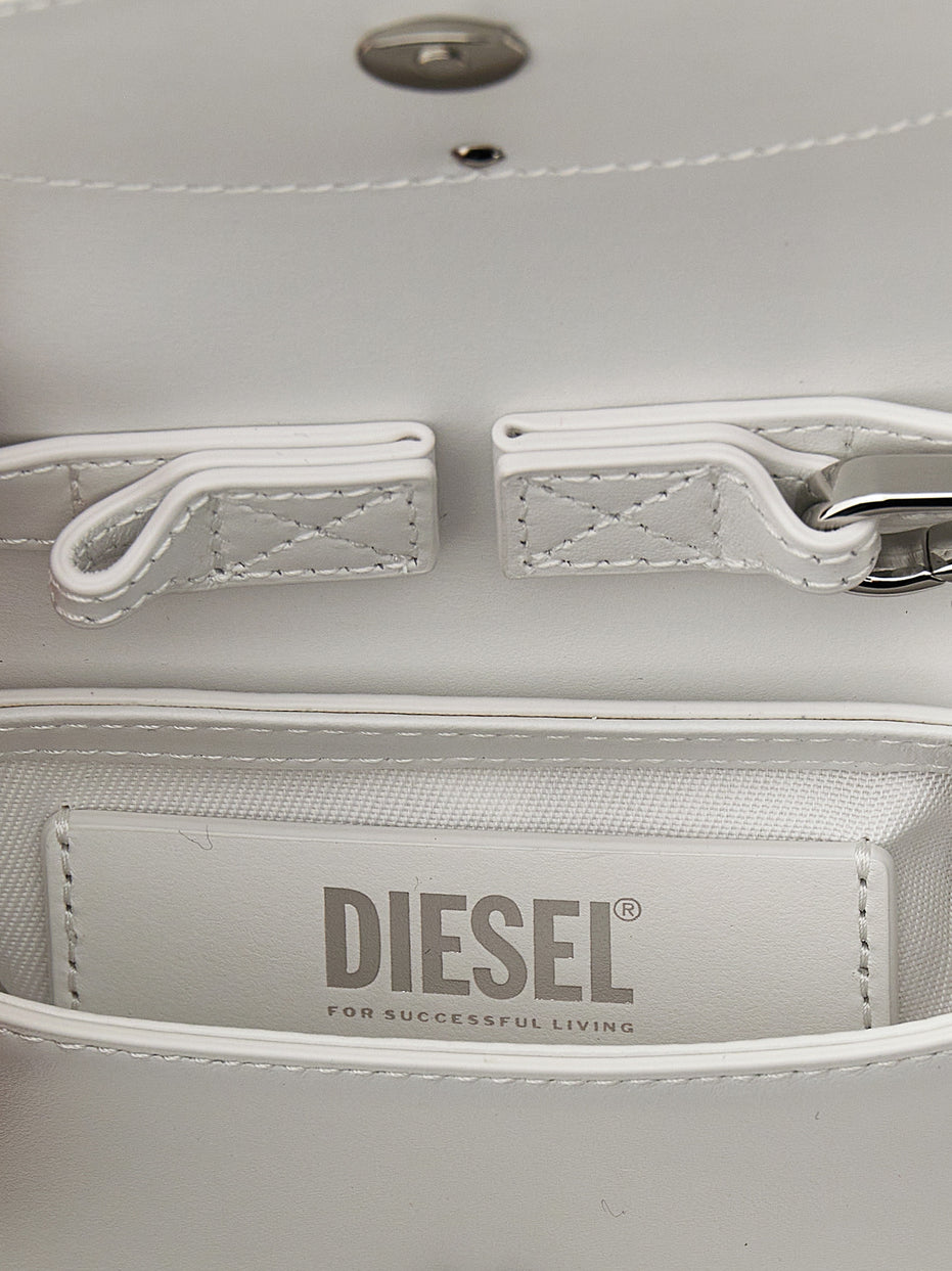 Diesel White Cowhide Handbag