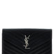 Saint Laurent Black Calfskin Clutch Bag